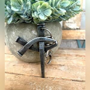 Christian Jesus Fishers Of Men /Nail Metal Keychain NEW!